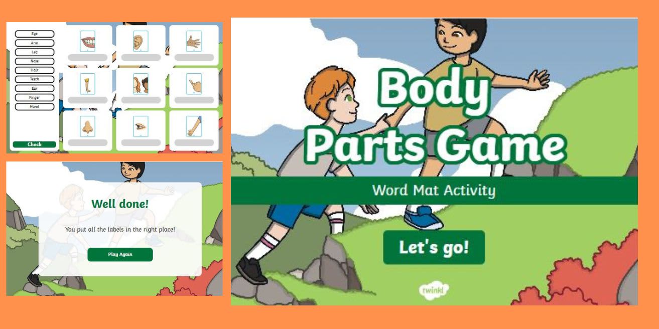 Group Game Using Body Body Parts Game