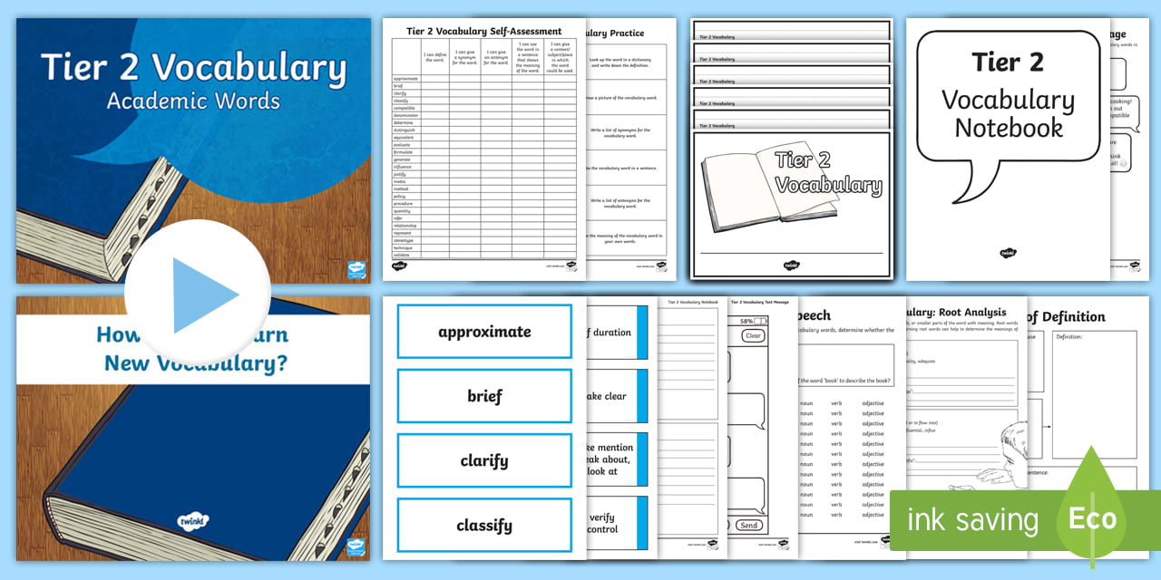 Tier 2 Vocabulary Teaching Pack For 3rd 5th Grade