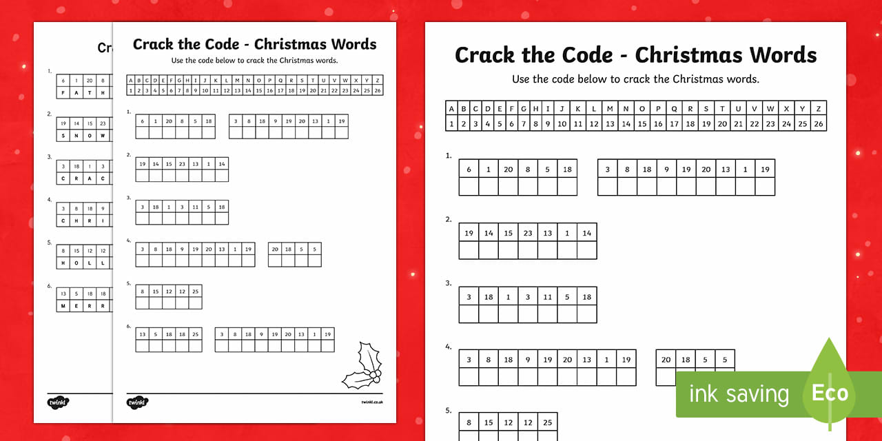 t t 2544420 crack the code christmas words activity ver 1 crack the code christmas words activity