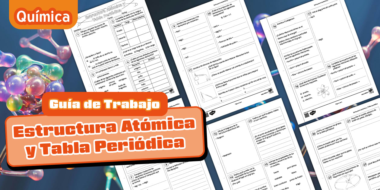 Guía Química Estructura Atómica Tabla Periódica