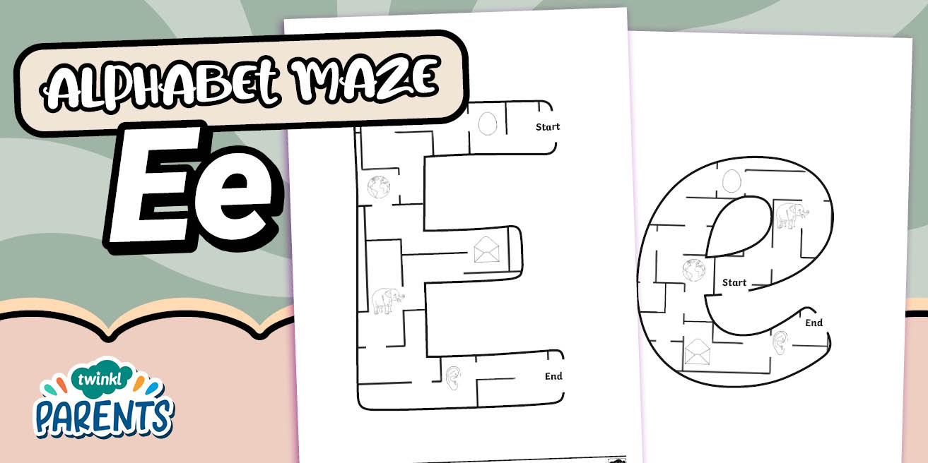 Alphabet Maze Ee
