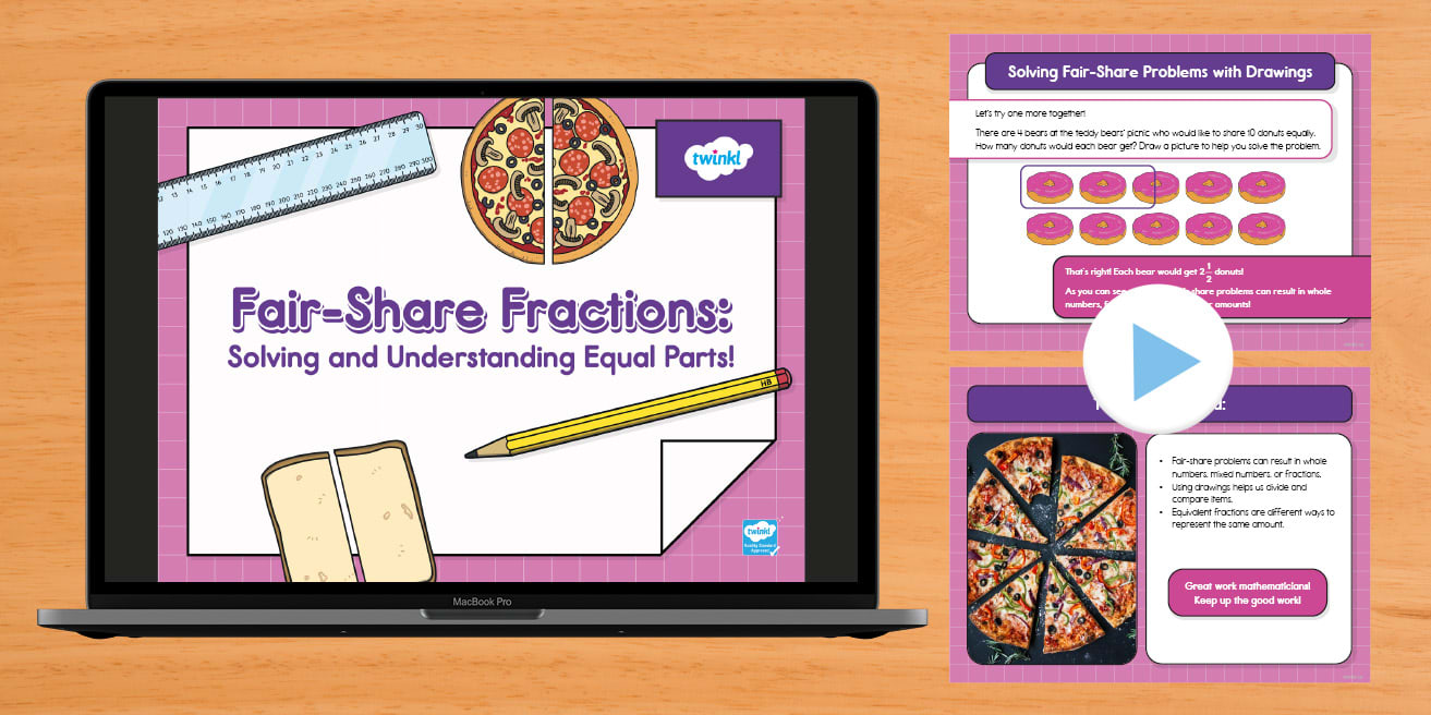 Grade 3 Introduction To Fractions Powerpoint