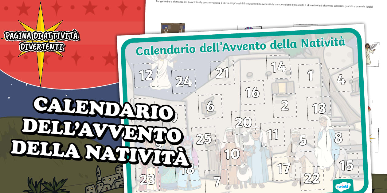 avvento della natività, blocchi da costruzione per 6+ bambini