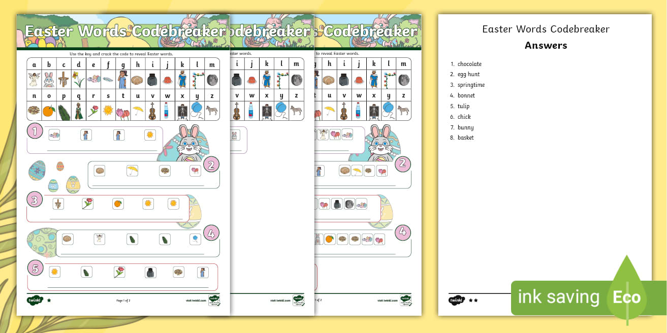 Easter Words Codebreaker