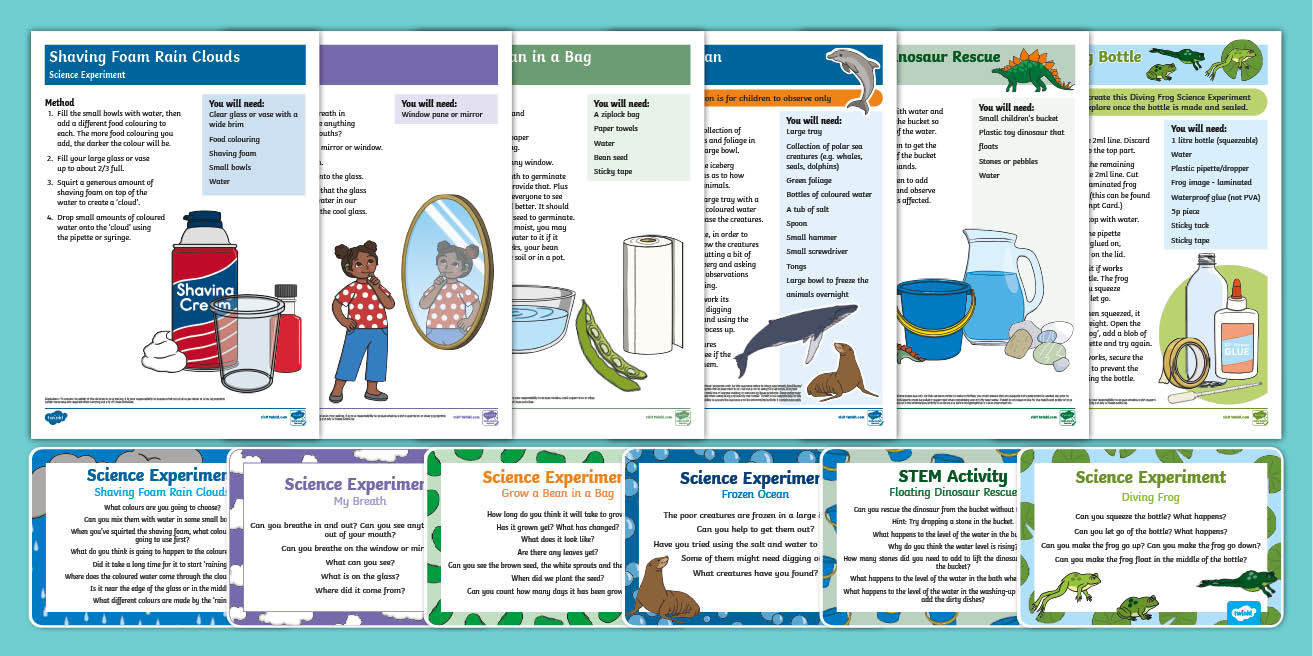 EYFS Science Experiments Using Water Resource Pack | Twinkl