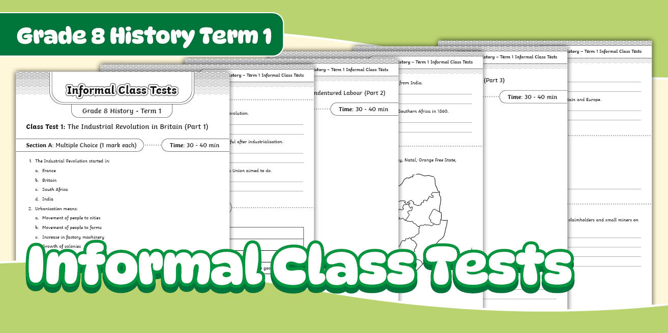 Grade 8 - History - The Industrial Revolution in Britain and Southern ...