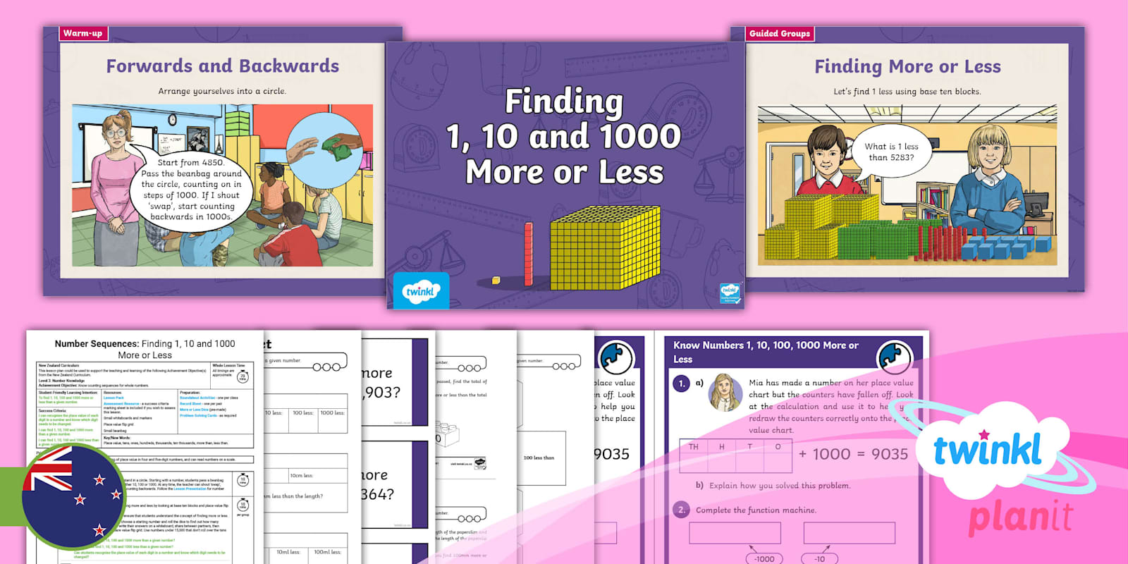 Level 3 Number Sequences: Know Numbers 1, 10, 100, 1000 More and Less ...