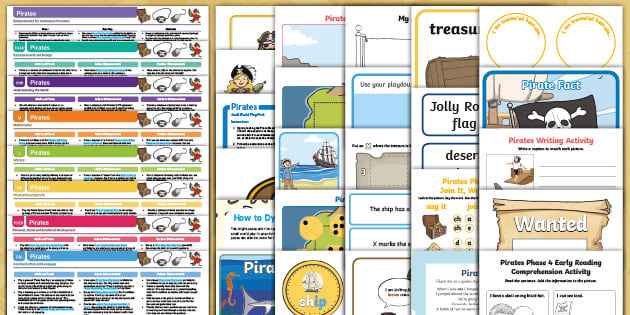 EYFS Pirates Activity Planning and Continuous Provision Ideas Resource ...