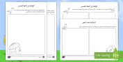 Sammy Seagull's Summer Safety Poster Worksheets - Arabic/English