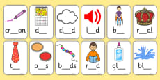 FREE! - Initial Sounds Peg Matching Game (teacher Made)