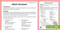 Describe Position, Direction & Movement - Year 1 Maths Curriculum