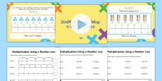 division worksheets year 3 division on a number line sheets