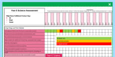 Y5 Science Assessment Spreadsheet (teacher Made)