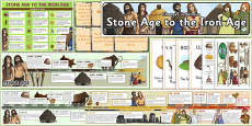 Stone Age Timeline - stone age, timeline, history, visual aids