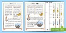 Ancient Egypt Comprehension - KS2 Primary Resources
