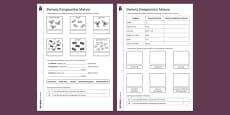 Mixtures (Pure And Impure Substances) Homework Worksheet / Worksheet