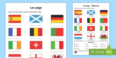 European Flag Worksheets (teacher made)