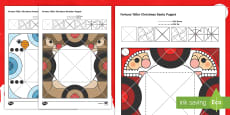 Christmas Maths Mosaic Worksheet / Activity Sheets - Mosaic