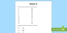converting decimals to fractions worksheet maths resources