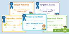 FREE! - Editable Reading Award Certificates (teacher made)