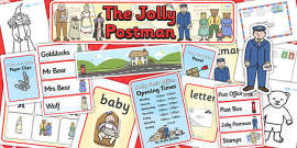 Word Mat to Support Teaching on The Jolly Postman - Twinkl