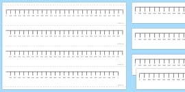 editable blank number lines maths resource teacher made