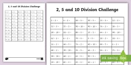 KS2 Maths - Division Worksheet | Division Worksheet - Twinkl