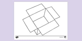 FREE! - Cardboard Box Colouring Sheet | Twinkl Resources