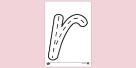 FREE! - NZ Capital R Road Lettering Colouring | Colouring Sheets