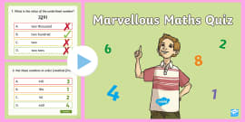 Year 6 Maths Quiz | Maths Quiz PowerPoint | Teacher-made