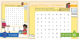 Grade 2 Phonics: ur Wordsearch (teacher made) - Twinkl