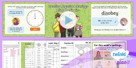 Prefix dis- Spelling Activity (teacher made) - Twinkl