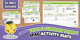 Year 5 Summer Term 2 SPaG Activity Mats - Twinkl - KS2