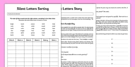 Silent B Phonics Worksheet- Easy To Download And Print.