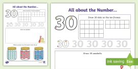 All About the Number 27 Worksheet - (teacher made) - Twinkl