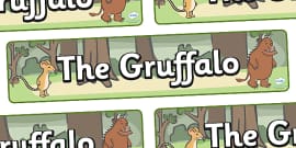 The Gruffalo Themed Display Lettering - the gruffalo, display