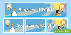 What Are Sources Of Light? Teaching Wiki - Twinkl