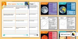 Solar System Cut and Paste Activity (Teacher-Made) - Twinkl