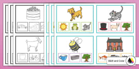 Rhyming Peg Matching Cards (Teacher-Made) - Twinkl