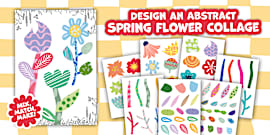 Spring Flowers Collage Activity Pack | Twinkl Art Gallery