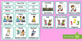 What Am I Learning? Editable Visual Timetable - CfE - Twinkl