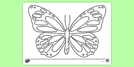 Butterfly Symmetry Pattern Worksheet (teacher made) - Twinkl
