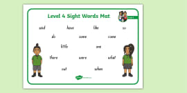 Level 4 Sight Word Poster (teacher made) - Twinkl