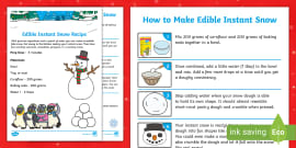 Make Fake Snow (Ages 5 - 7) (Teacher-Made) - Twinkl