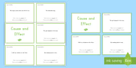 Cause and Effect Matching Cards (teacher made)
