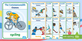 The Commonwealth Games Word Cards (teacher made) - Twinkl