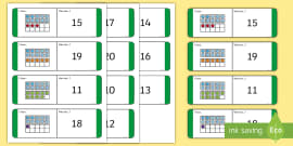 Partitioning Ten With Ten-Frames Loop Cards