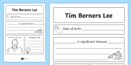 Free Tim Berners Lee Display Banner Teacher Made