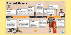 FREE! - KS2 Ancient Greece Timeline Ordering Activity