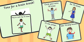 Time For A Movement Break Visual Support Cards - SEN, SEN cards